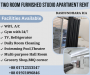 Furnished Two Room Studio Apartment RENT in Bashundhara R/A